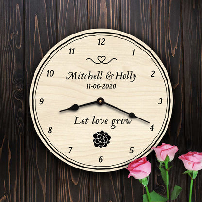 Let Love Grow Succulent Wedding Message Gift