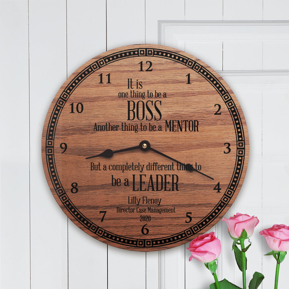 Personalized Boss Gift Leadership Quote for CEO Owner