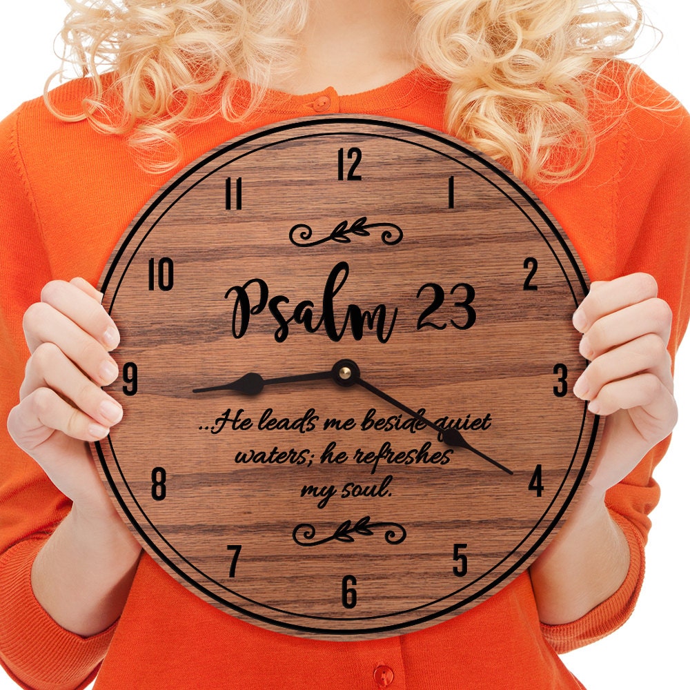 Psalm 23 Wooden Scripture Decor Encouraging Verse