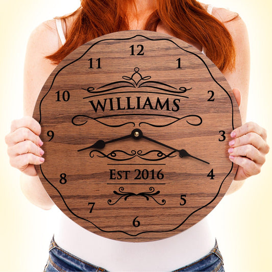 Family Clock for Grandma from Grandkids