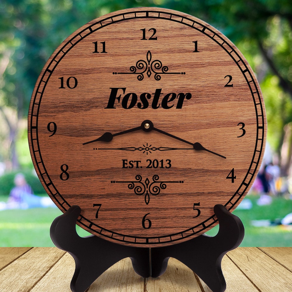 Family Clock for Aunts and Uncles Gift