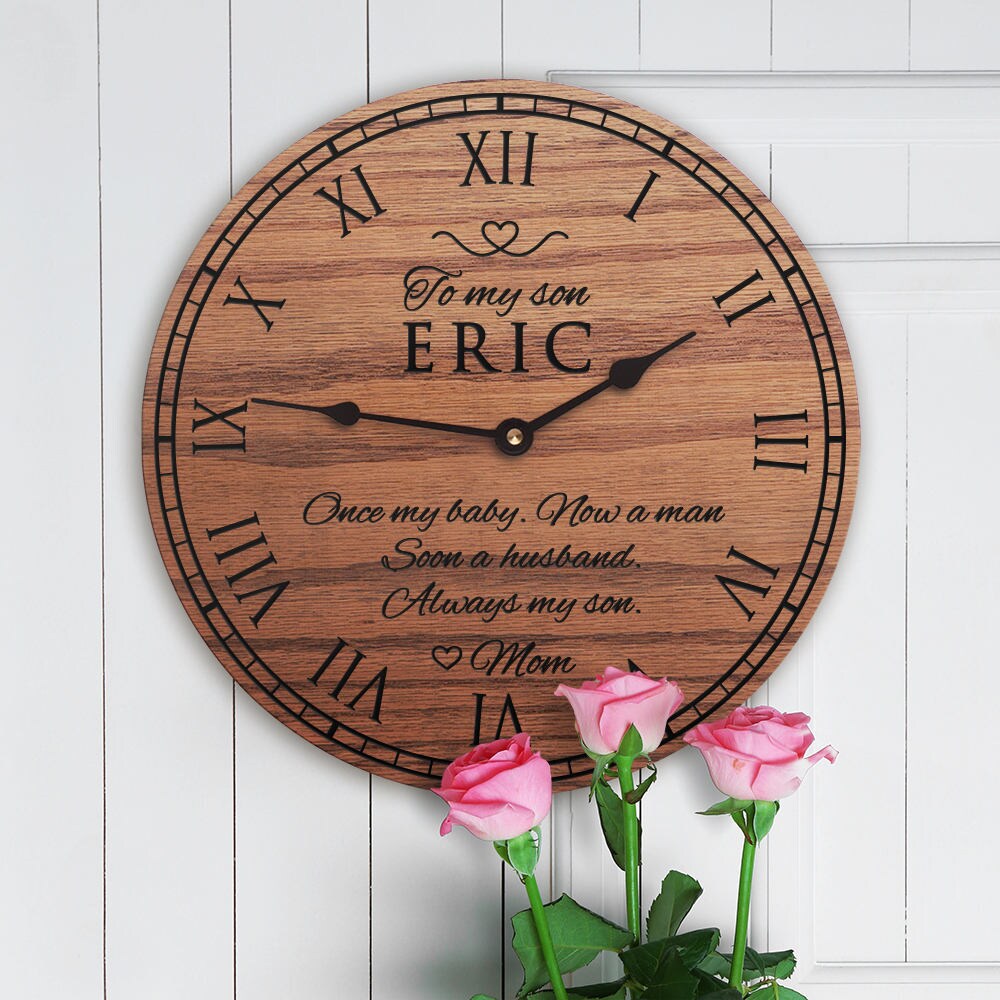 Wedding Day Custom Gift from Mom to Son