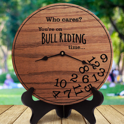 Funny Bull Riders Rodeo Who Cares Bull Riding Time