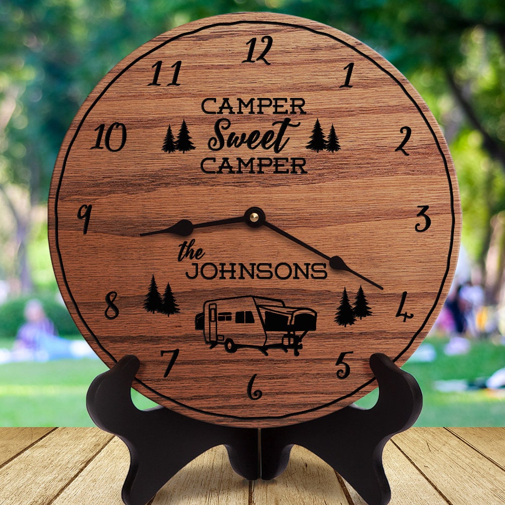 Popup Camper Decor Custom Name RV Gift