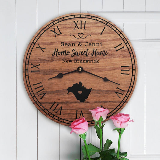 New Brunswick Housewarming Decor Canadian Province Map