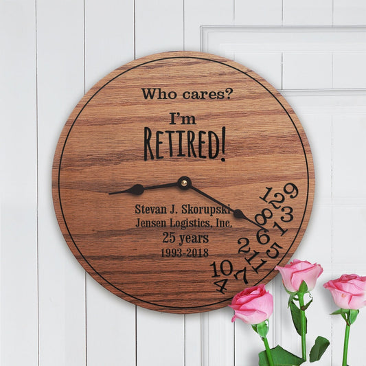 Funny Retired Personalized Gift for Retirement Party