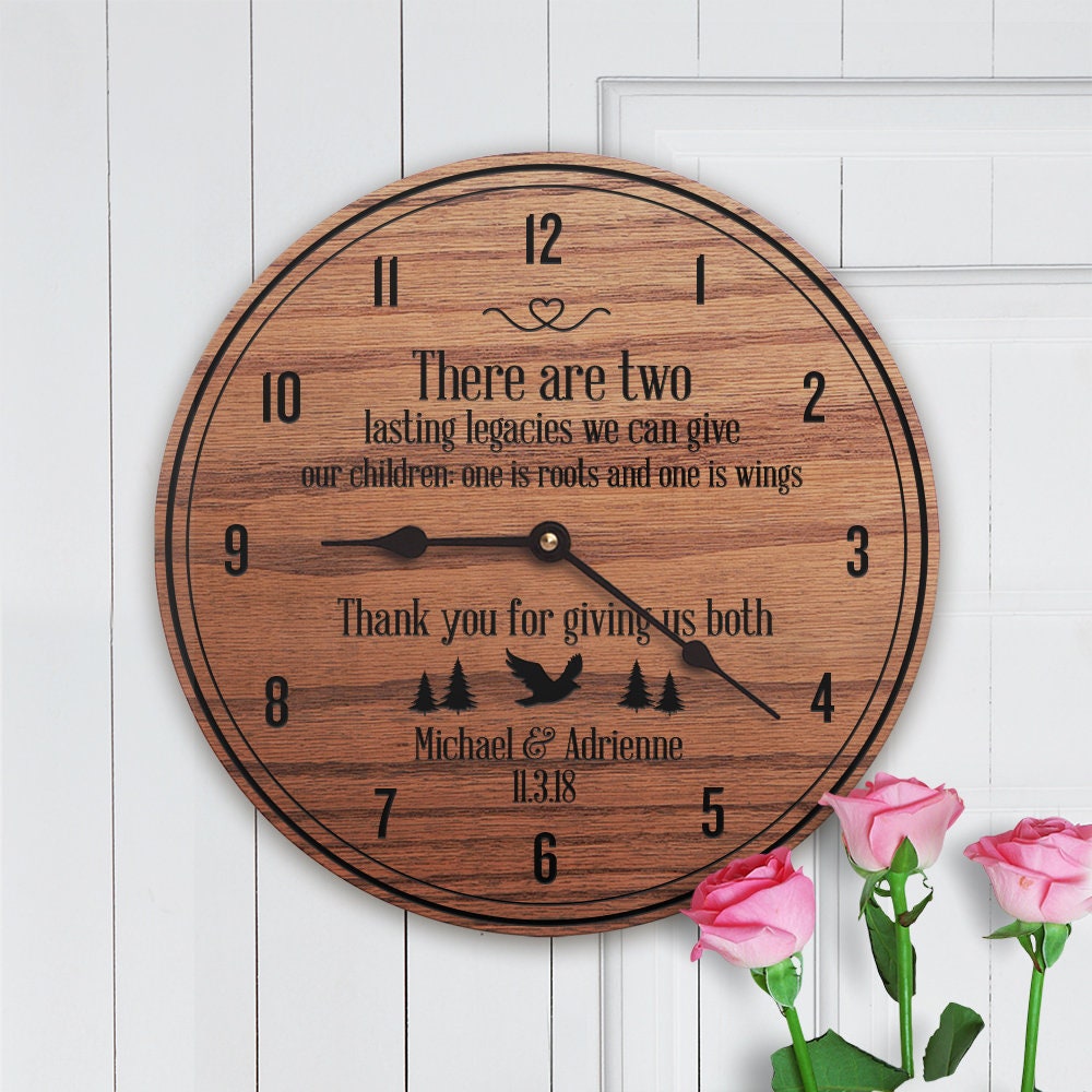 Parents Wedding Gift from Bride and Groom Roots and Wings