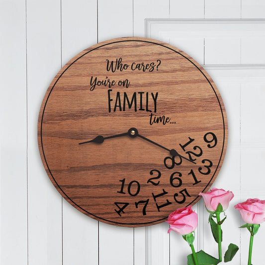 Funny Family Gifts Who Cares You're On Family Time