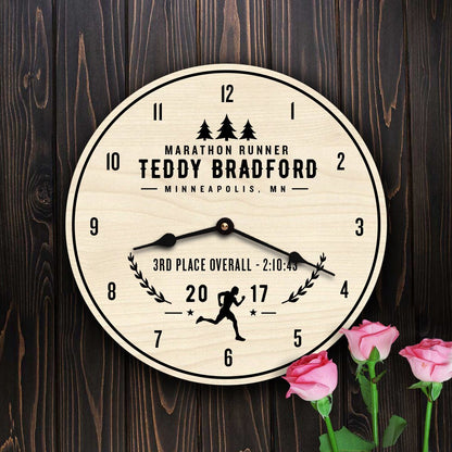 Man Marathon Runner Custom Names CrossFit Gift