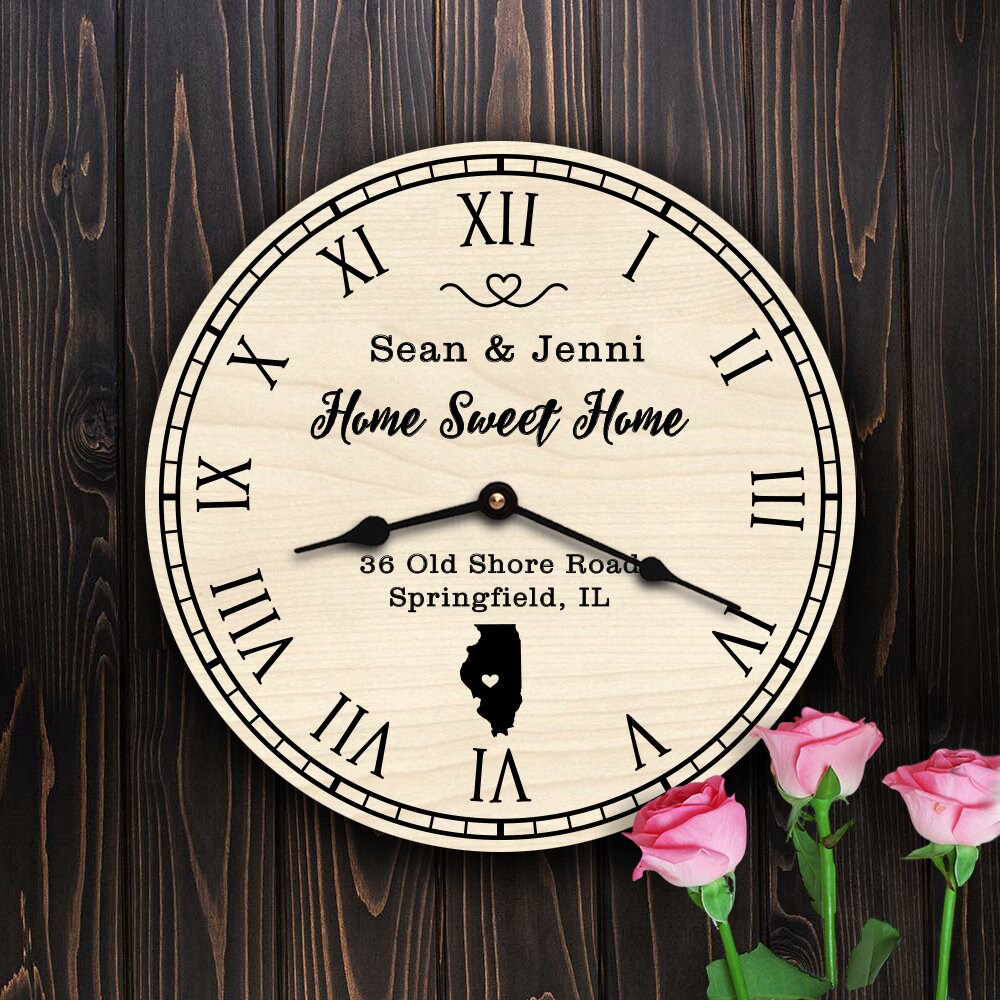 Illinois Housewarming State Map New Home Custom Gift