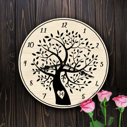 Carved Initials in Tree Housewarming Decor