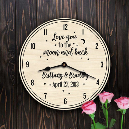 Love You To The Moon And Back Wedding Anniversary Gift
