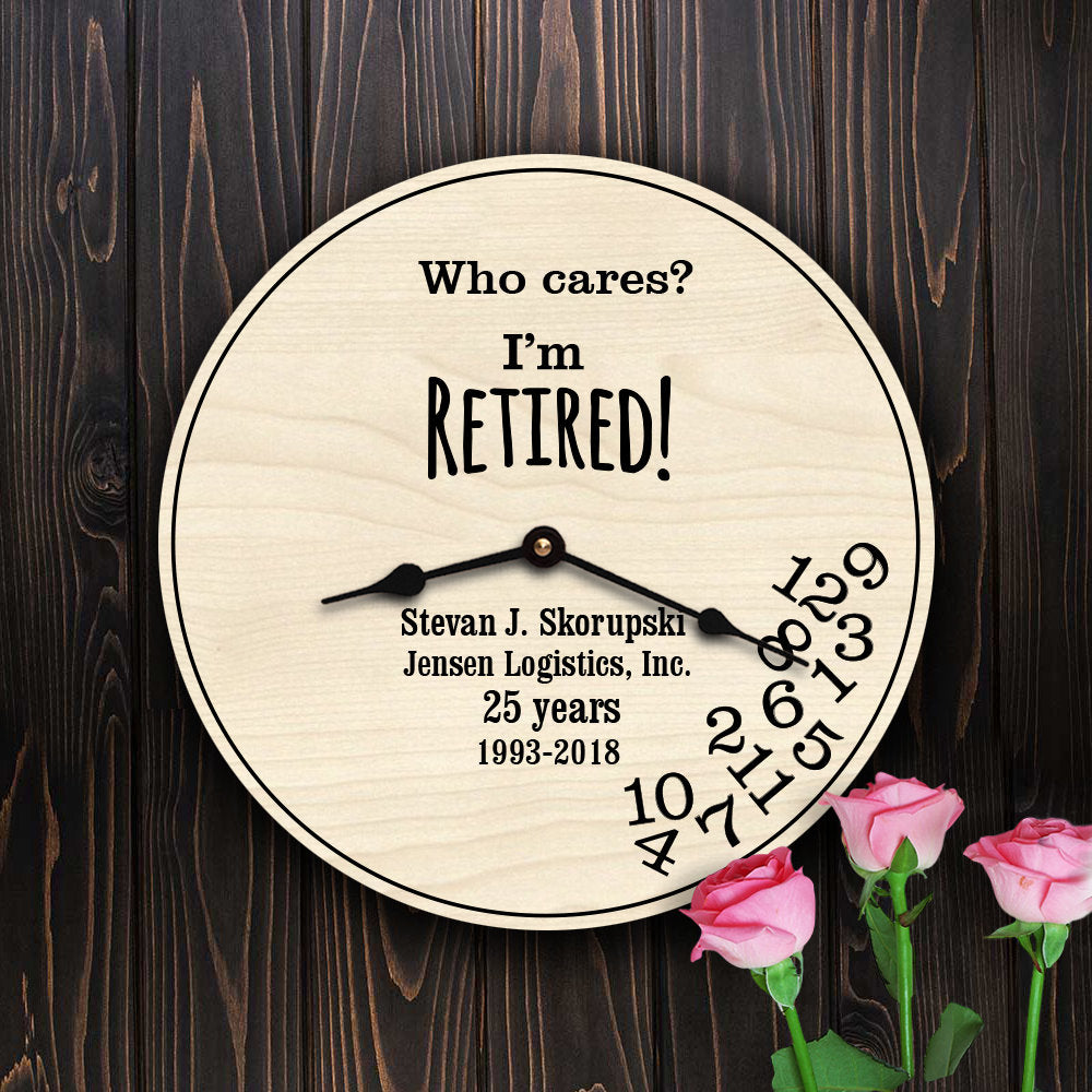 Funny Retired Personalized Gift for Retirement Party