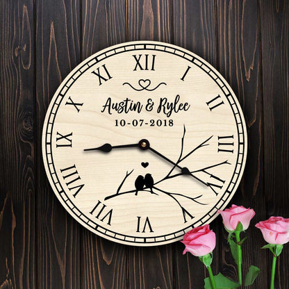 Personalized Cute Love Birds Wedding Gift