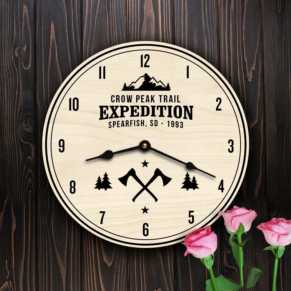 Outdoorsy Couple Mountain Climber Outdoor Axe Decor