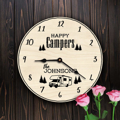 Happy Campers Motorhome Custom Motorcoach Gift
