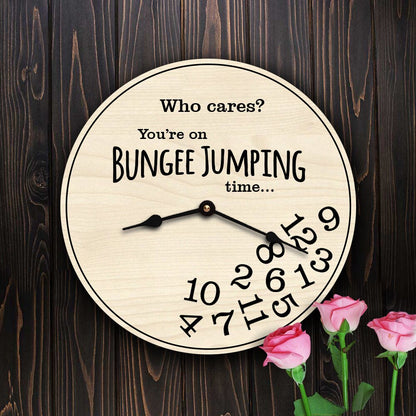 Funny Bungee Jumping Gifts Who Cares Jumpers Time