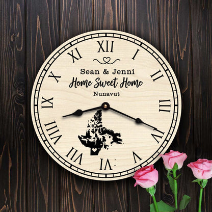 Nunavut Housewarming Gift Canada Map New Home Decor