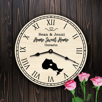 Ontario Housewarming Gift Canadian Home Map