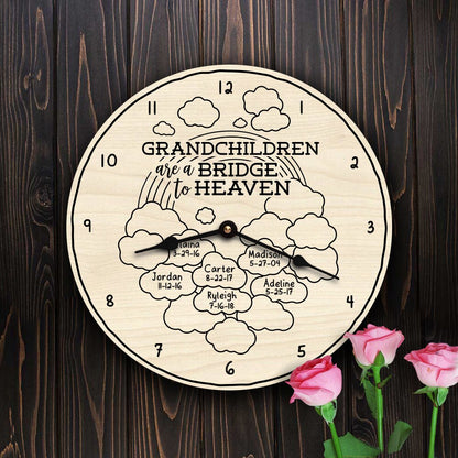Grandchildren Are A Bridge To Heaven Grandkids Names