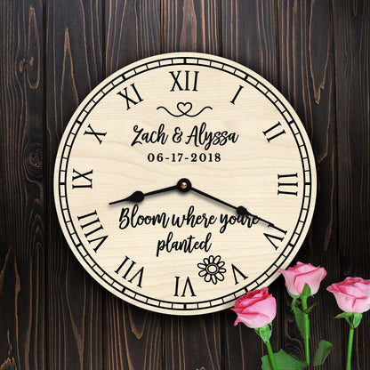 Bloom Where You're Planted Wedding Message