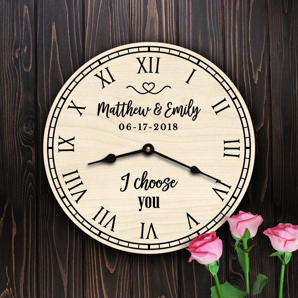 I Choose You Custom Wedding Names and Date