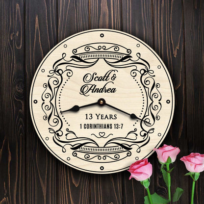 Custom Anniversary Gift with Couples Names